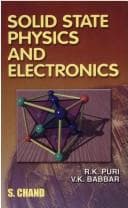 Tapa de Solid State Physics and Electronics ; For the Students of B.Sc. Pass and Honours Courses of all Indian Universities