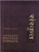 Tapa de Sanskrit English Dictionary