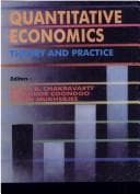 Tapa de Quantitative Economics ; Theory and Practice - Essays in Honour of Professor N. Bhattacharya