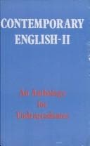 Tapa de Contemporary English - II ; An Anthology for Undergraduates