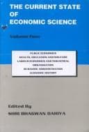 Tapa de Current State of Economic Science, 5 volumes