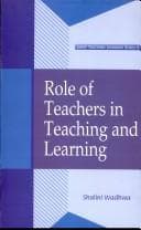 Tapa de Role of Teachers in Teaching and Learning
