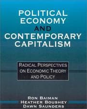 Tapa de Political economy and contemporary capitalism