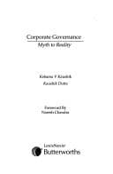 Tapa de Corporate Governance ; Myth to Reality