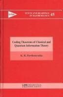Tapa de Coding Theorems of Classical and Quantum Information Theory (Texts and Readings in Mathematics)