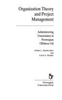 Tapa de Organization theory and project management