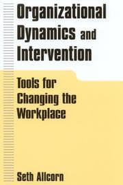 Tapa de Organizational dynamics and intervention