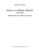 Tapa de Jan Mikulicz-Radecki, 1850-1905