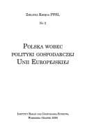 Tapa de Polska wobec polityki gospodarczej Unii Europejskiej