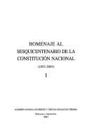 Tapa de Homenaje al sesquicentenario de la Constitución Nacional (1853-2003)