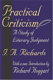 Tapa de Practical criticism