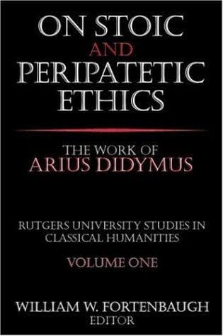 Tapa de On Stoic and Peripatetic ethics