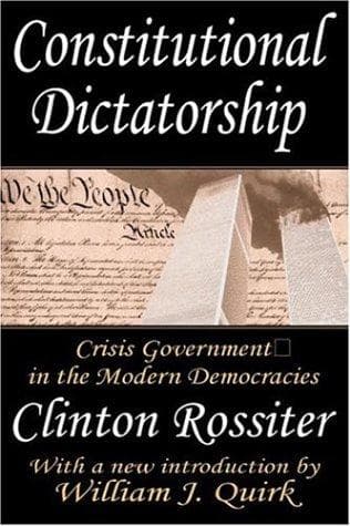 Tapa de Constitutional dictatorship