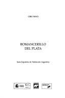Tapa de Romancerillo del Plata