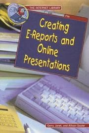 Tapa de Creating E-reports and online presentations