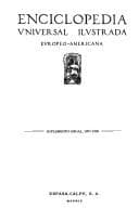 Tapa de Suplemento Enciclopedia Universal