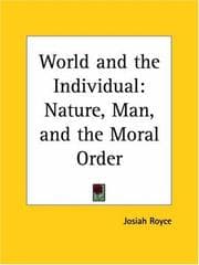 Tapa de The world and the individual