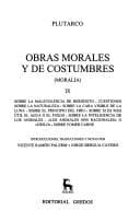 Tapa de Obras Morales Y De Costumbres