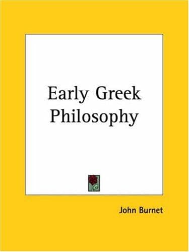 Tapa de Early Greek Philosophy
