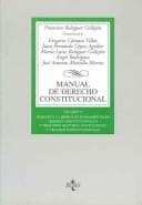Tapa de Manual de derecho constitucional