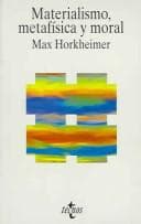 Tapa de Materialismo, Metafisica Y Moral / Materialism, Metaphysics and Moral (Filosofia / Philosophy)