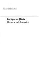 Tapa de Historia del desorden