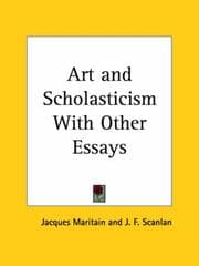 Tapa de Art and Scholasticism with Other Essays