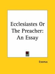 Tapa de Ecclesiastes or The Preacher