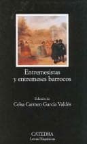 Tapa de Entremesistas y Entremeses Barrocos / Players and Short Baroque Plays