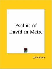 Tapa de Psalms of David in Metre
