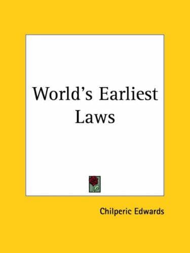 Tapa de The world's earliest laws