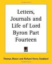 Tapa de Letters, Journals and Life of Lord Byron Part Fourteen