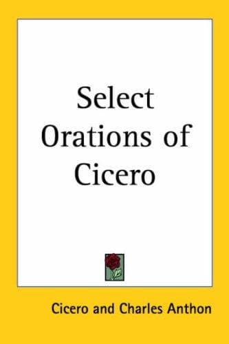 Tapa de Select Orations of Cicero
