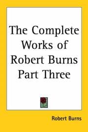Tapa de The Complete Works of Robert Burns Part Three