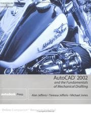 Tapa de AutoCAD 2002 and The Fundamentals of Mechanical Drafting (AutoCAD)