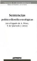 Tapa de Sentencias político-filosóficas-teológicas