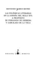 Tapa de Las polemicas literarias en la España del siglo XVI