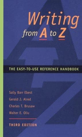 Tapa de Writing from A to Z