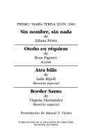 Tapa de Sin nombre, sin nada