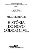 Tapa de Historia Do Novo Codigo Civil