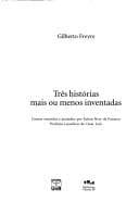 Tapa de Três historias mais ou menos inventadas