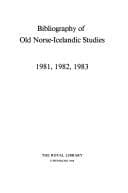 Tapa de Bibliography of Old Norse-Icelandic Studies (Bonis)
