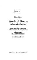 Tapa de Livio Storia Di Roma Dalla Sua Fondazione ITALIAN ONLY
