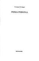 Tapa de Prima persona