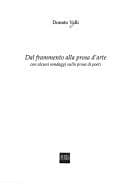 Tapa de Dal Frammento Alla Prosa D'Arte