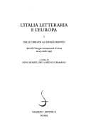 Tapa de L'Italia Letteraria E L'Europa