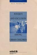 Tapa de Poverty and Exclusion Among Urban Children (Innocenti Digest)