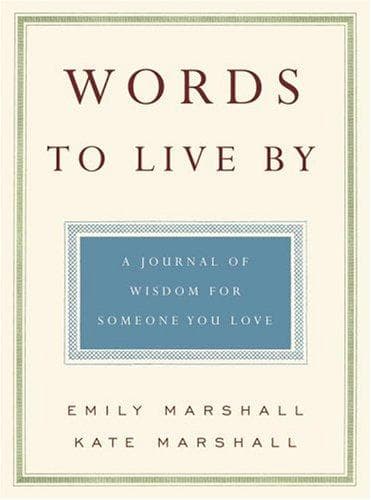Tapa de Words to live by