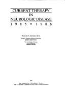 Tapa de Current therapy in neurologic disease, 1985-1986