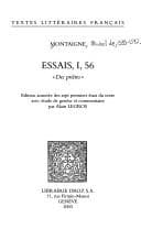 Tapa de Essais, I, 56
